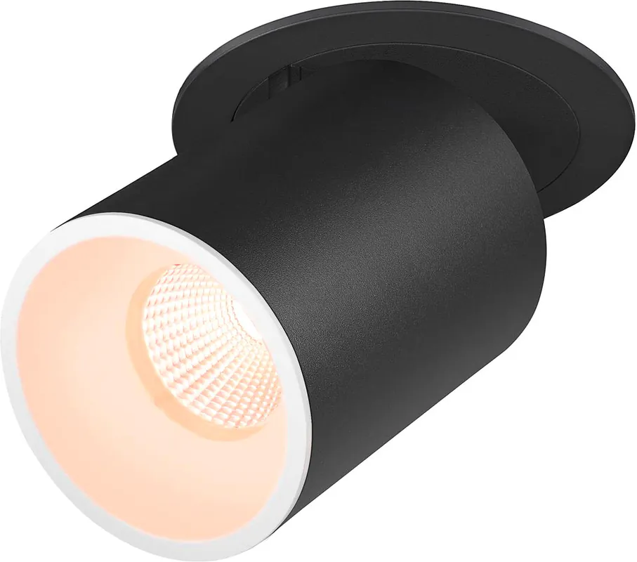 Letzte Chance SLV NUMINOS® PROJECTOR L, Deckeneinbauleuchte, 2700 K, 40°, zylindrisch, schwarz / weiß