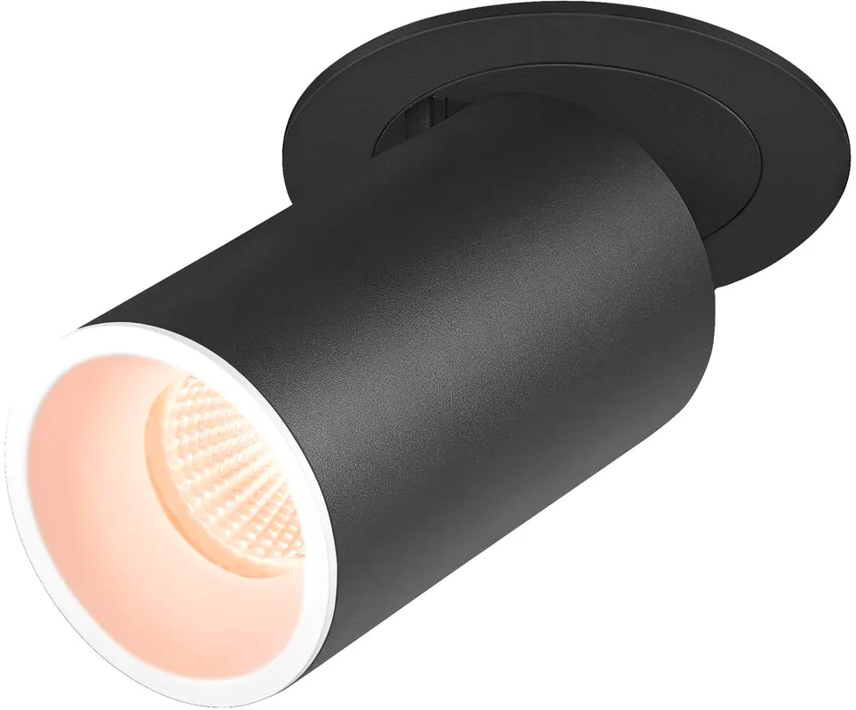 SLV NUMINOS® PROJECTOR M, Deckeneinbauleuchte, 2700 K, 55°, zylindrisch, schwarz / weiß Bestpreis