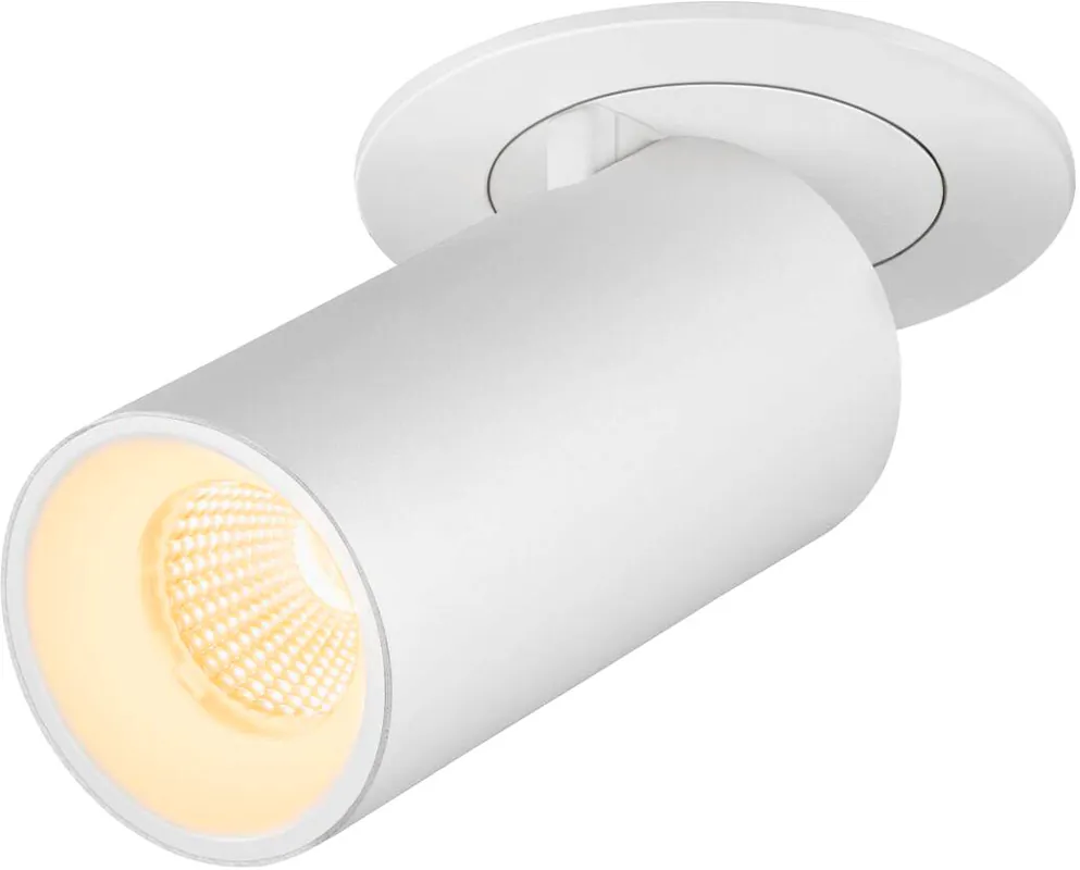 Beliebt SLV NUMINOS® PROJECTOR S, Deckeneinbauleuchte, 3000 K, 20°, zylindrisch, weiß / weiß