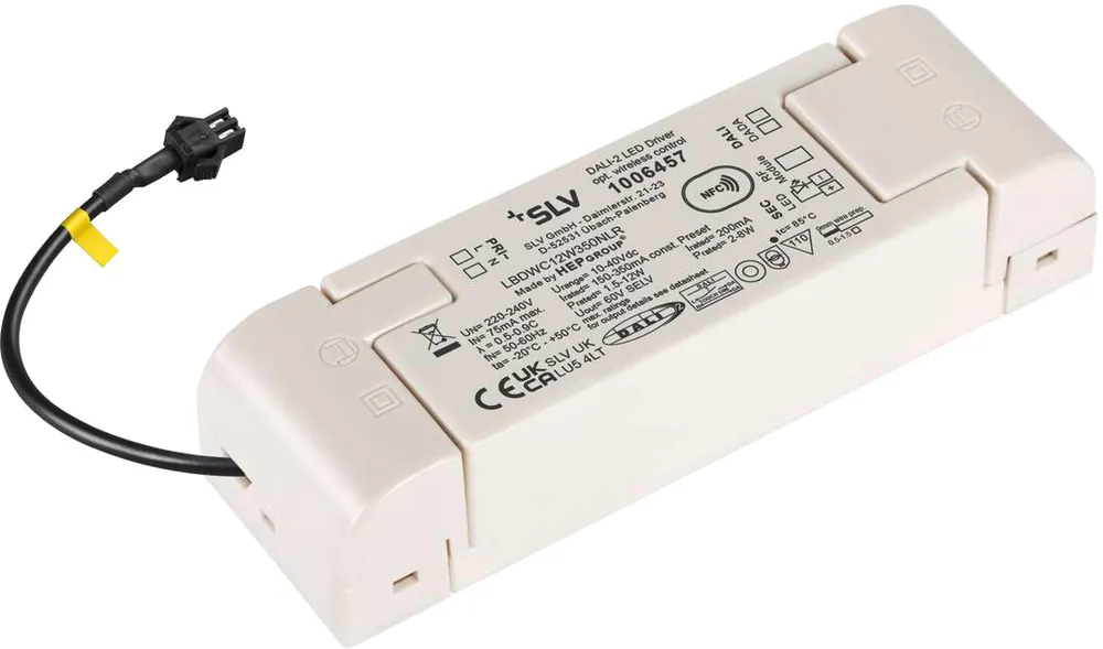 SLV LED-Bridge-Treiber, 12W, 200mA für NUMINOS®, inklusive Funkschnittstelle für RF Modul, DALI Neuheit