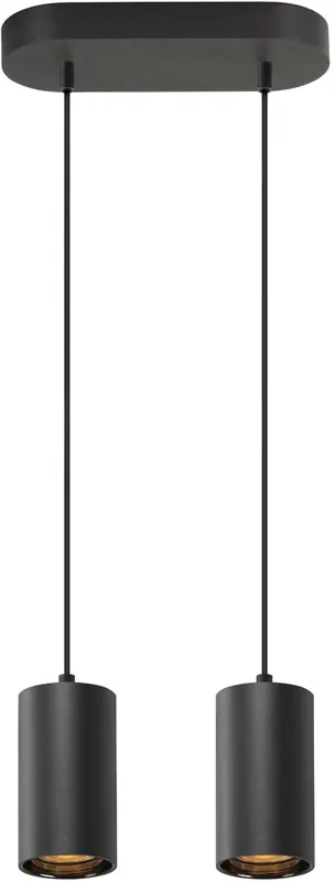 SLV ASTO TUBE, Pendelleuchte, GU10, Pendellänge 250 cm, max. 2x10W, schwarz Schnäppchen