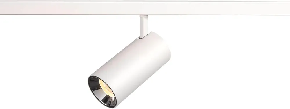 Must-Have SLV NUMINOS® S 48V TRACK, DALI, Spot, weiß / chrom, 16W, 1050lm, 3000K, CRI90, 20°