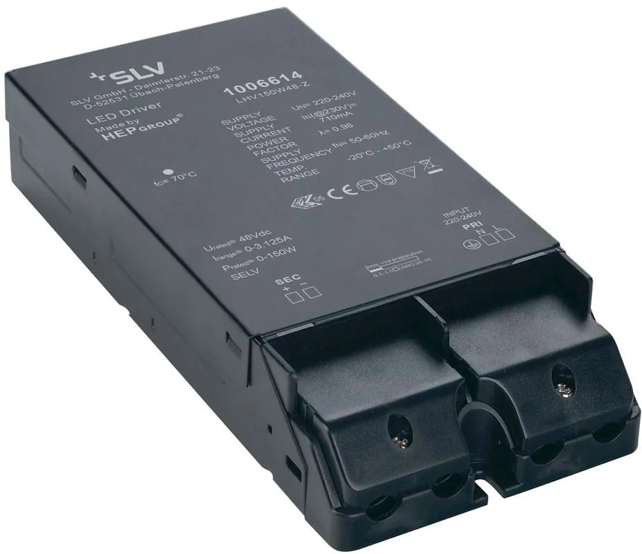 SLV LED Netzteil, 48V 150W schwarz Zertifiziert
