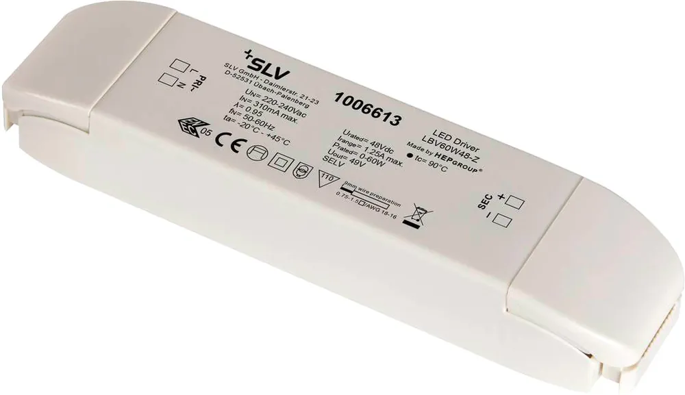 Sale SLV LED Netzteil, 48V 60W weiß