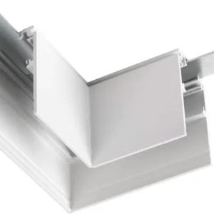 Zertifiziert SLV L-Verbinder mechanisch, 48V TRACK, für Aufbauschiene tief, rechts, weiß
