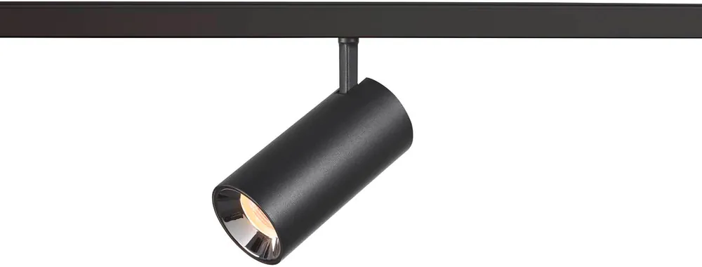 SLV NUMINOS® S 48V TRACK, DALI, Spot, schwarz / chrom, 16W, 960lm, 2700K, CRI90, 20° Preiswert