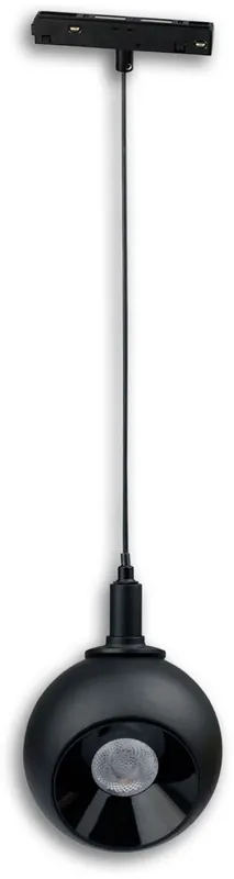 Sichere Zahlung ISOLED Track48 Hängeleuchte Ball Fokus schwarz, 12W, 60°, 48V DC, 3000K, CRI90