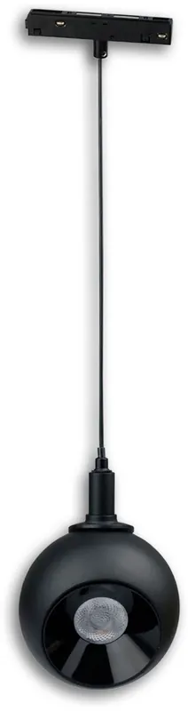ISOLED Track48 Hängeleuchte Ball Fokus schwarz, 12W, 60°, 48V DC, 3000K, CRI90, DALI dimmbar Kracherpreis