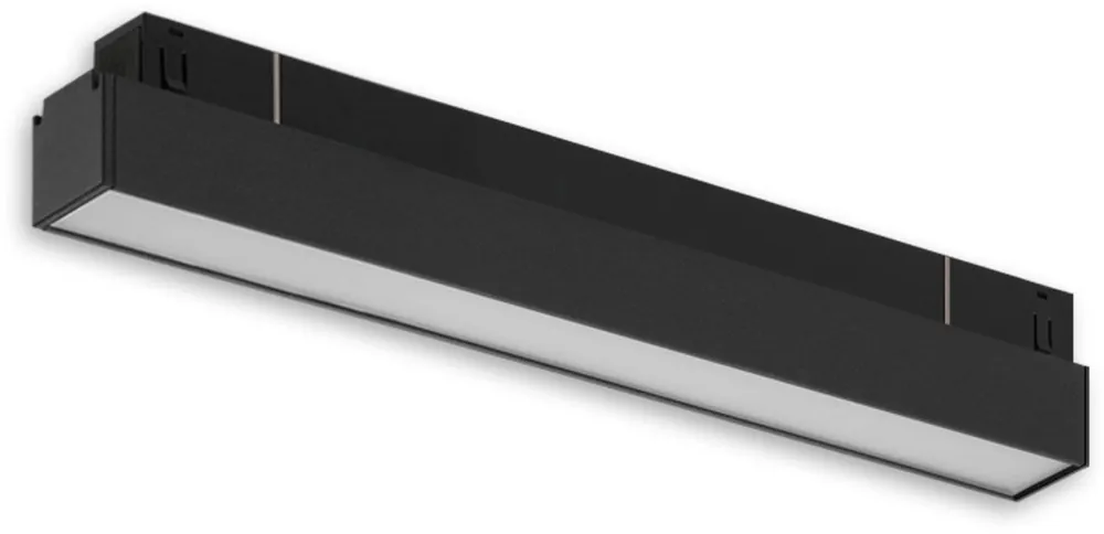 Finale Aktion ISOLED Track48 Linearleuchte 30cm schwarz, 10W, 120°, 48V DC, 3000K, CRI90