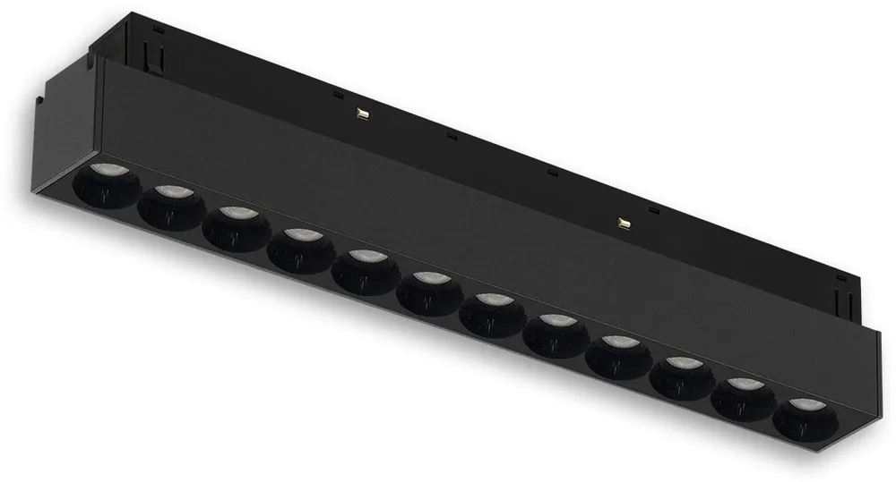 ISOLED Track48 Leuchte 32cm schwarz, 18W, 36°, 48V DC, 3000K, CRI90, DALI dimmbar Meistverkauft