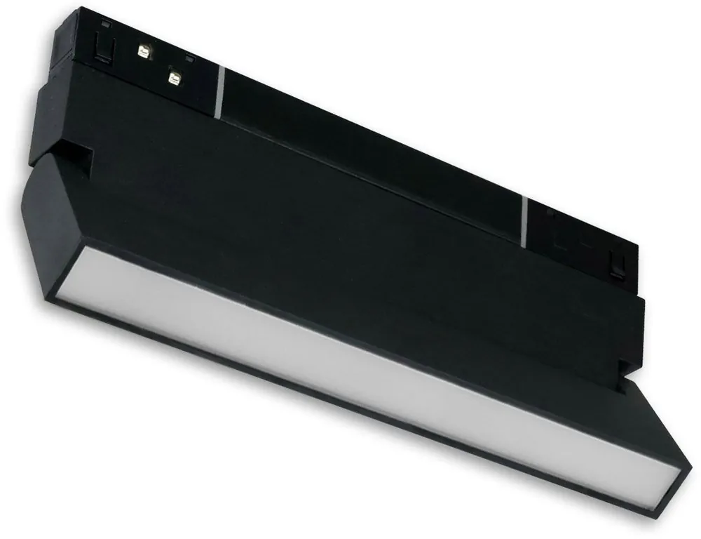 Markenprodukt ISOLED Track48 Linear-Schienen-Strahler 22cm schwarz, 12W, 120°, 48V DC, 3000K, CRI90
