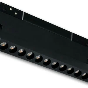 Top-Preis ISOLED Track48 Raster-Schienen-Strahler 22cm schwarz, 12W, 36°, 48V DC, 3000K, CRI90