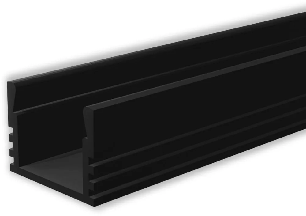 Wochenendangebot ISOLED LED Montageprofil MAXI-AB V2, schwarz RAL9005 L: 200cm