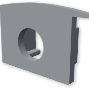 Bestseller ISOLED Endkappe EC228 für Profil MAXI-EB V2, grau, gerade, mit Kabeldurchführung, 1 STK