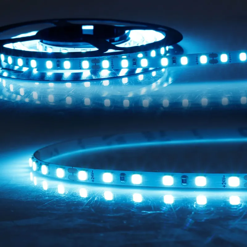 Highlight ISOLED LED HEQ MICRO Skyblue Flexband, 24V DC, 10W, IP20, 5m Rolle, 120 LED/m