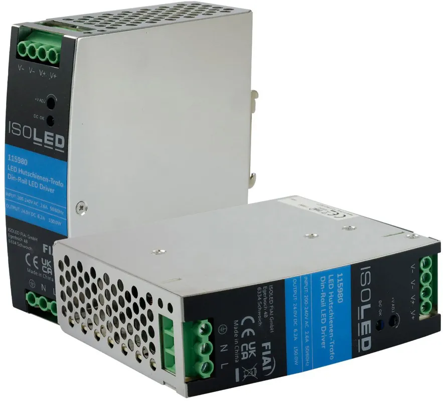 ISOLED LED Hutschienen-Trafo 24V, 24~28V/DC, 0-150W Sofort Bestellen