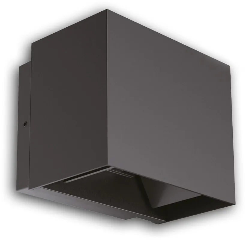 Sichere Zahlung ISOLED LED Wandleuchte Up&Down 2x5W, 15-120°, IP65, schwarz, warmweiß