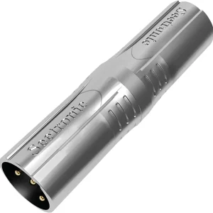 Neue Kollektion SEETRONIC XLR 3P Stecker auf XLR 3P Stecker Goldkontakte – silbernes Gehäuse