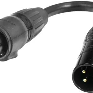 ADJ DMX 3-pin M to 5-pin FM IP65 Billig
