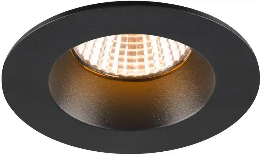SLV NEW TRIA® 68, Deckeneinbauleuchte, 2700K, 38°, IP 20 / IP 65, rund, schwarz Neu