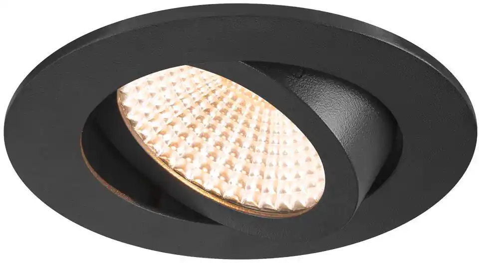 SLV NEW TRIA® 68, Deckeneinbauleuchte, 2700K, 60°, IP 20, rund, schwarz Aktuell