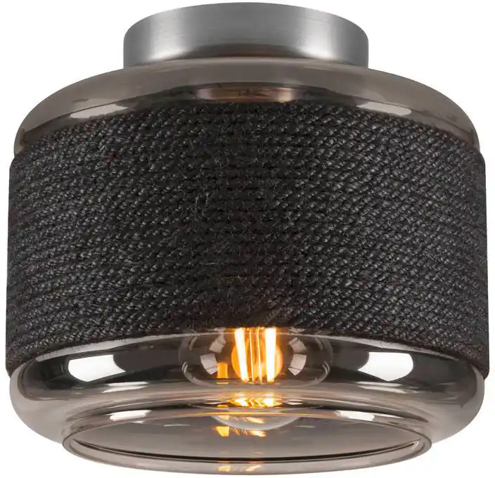 SLV PANTILO ROPE 19, Wand- und Deckenaufbauleuchte, zylindrisch, 1x max. 15W E27, silber Solange Der Vorrat Reicht