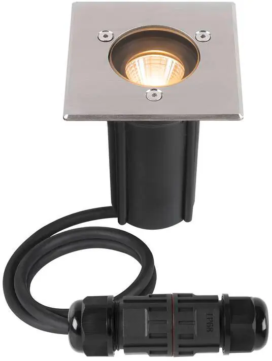 SLV DASAR® S, Bodeneinbauleuchte, eckig, 4W, 3000K, 24°, IP67, zylindrisch, anthrazit Wochenendangebot