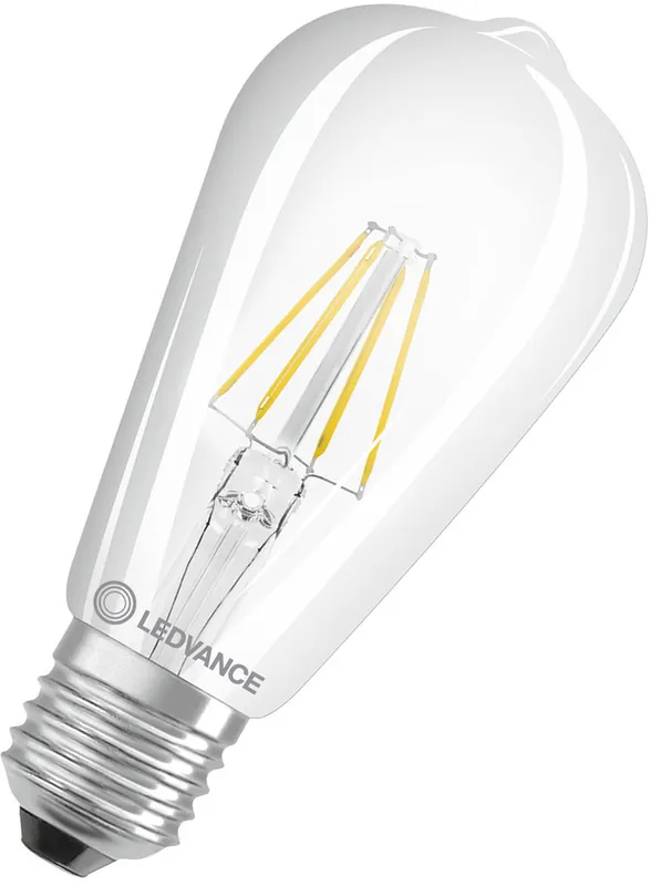 LEDVANCE LED CLASSIC EDISON DIM CRI 90 S 5.8W 927 Klar E27 Saisonangebot