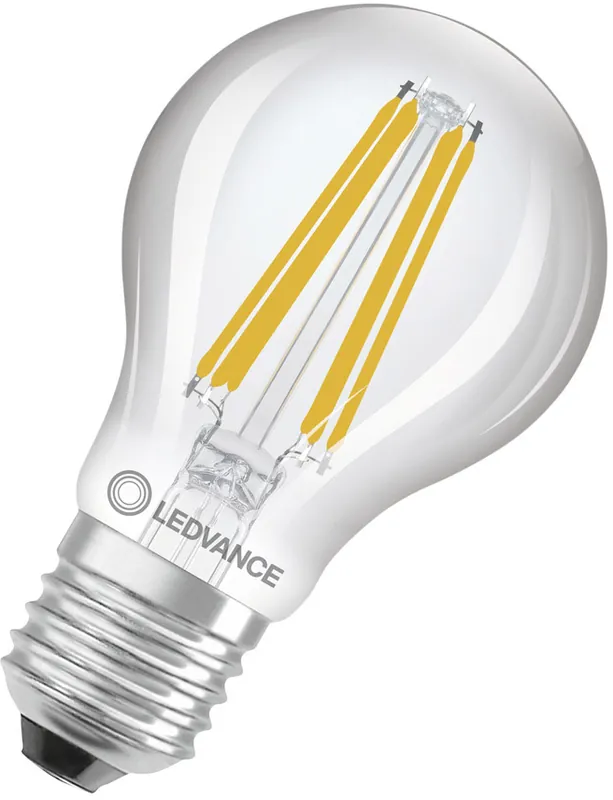 Rabatt LEDVANCE LED CLASSIC A ENERGIEEFFIZIENZ B DIM S 4.3W 827 Klar E27