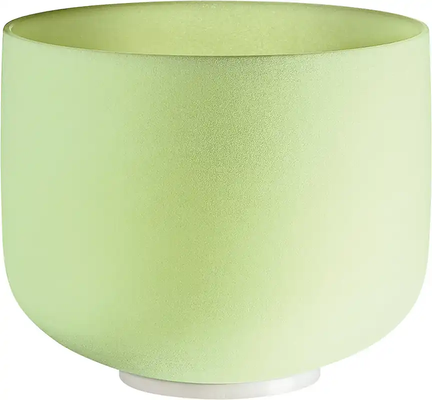 Geprüft Meinl Emerald Smaragd Kristall Klangschale, 10", Ton F4, Herzchakra