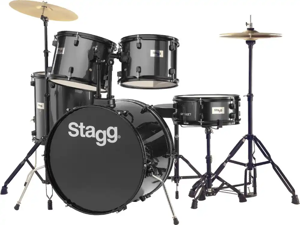 Schlagzeug 22" TIM122B BK, Drumset, komplett, schwarz Bestpreis