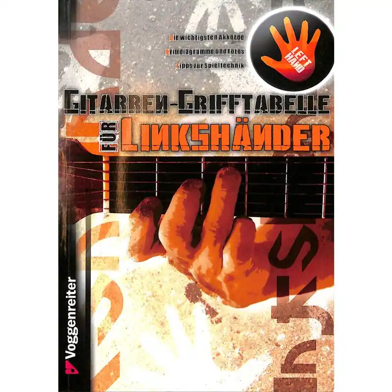 Jetzt Bestellen Grifftabelle für Linkshänder - Bessler/Opgenoorth