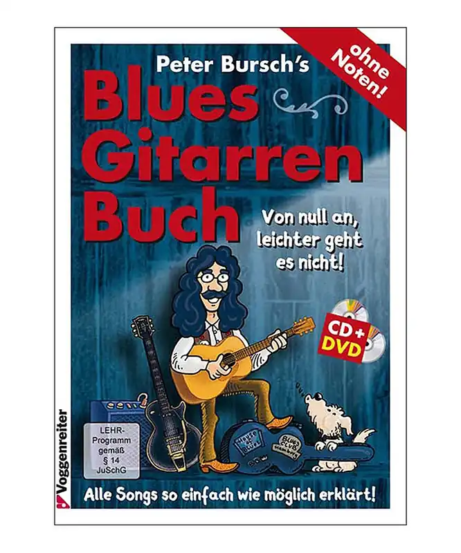 Peter Burschs Blues-Gitarrenbuch (mit CD und DVD) Abverkauf