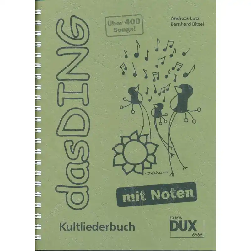 Das Ding 1 - Kultliederbuch mit Noten, grün Neu