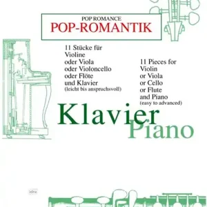 Pop-Romantik, 11 Stücke in C mit Klavierbegleitung Versand Am Gleichen Tag