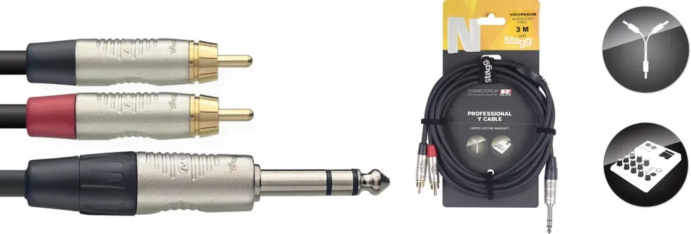 Preis Gesenkt 3M/10FT SPLIT ST.PLUG-2RCAm DL