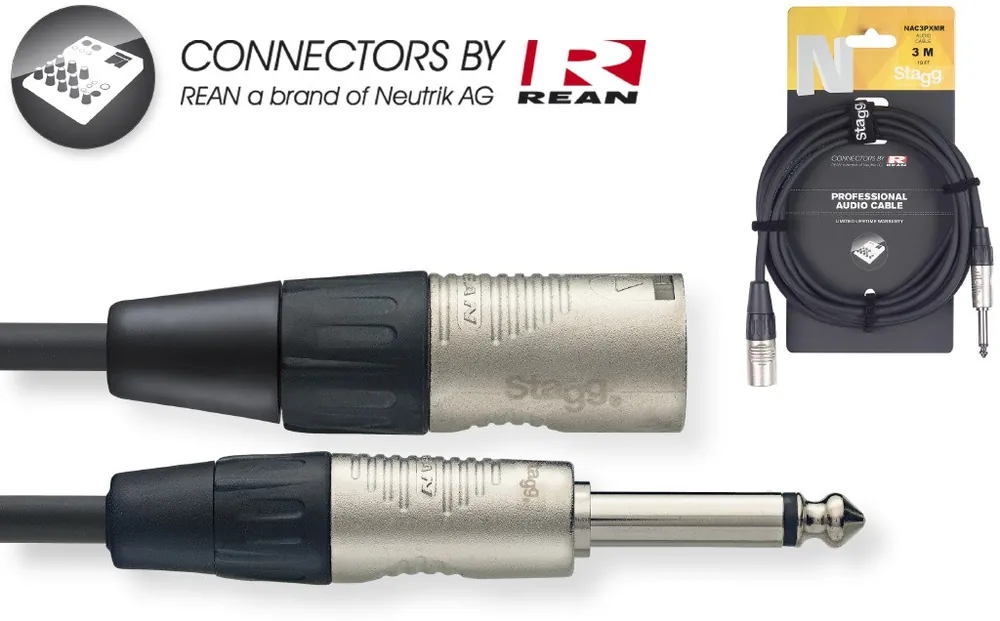 Markenware 6M/20FT AUDIO CBL PLG-XLRm DLX