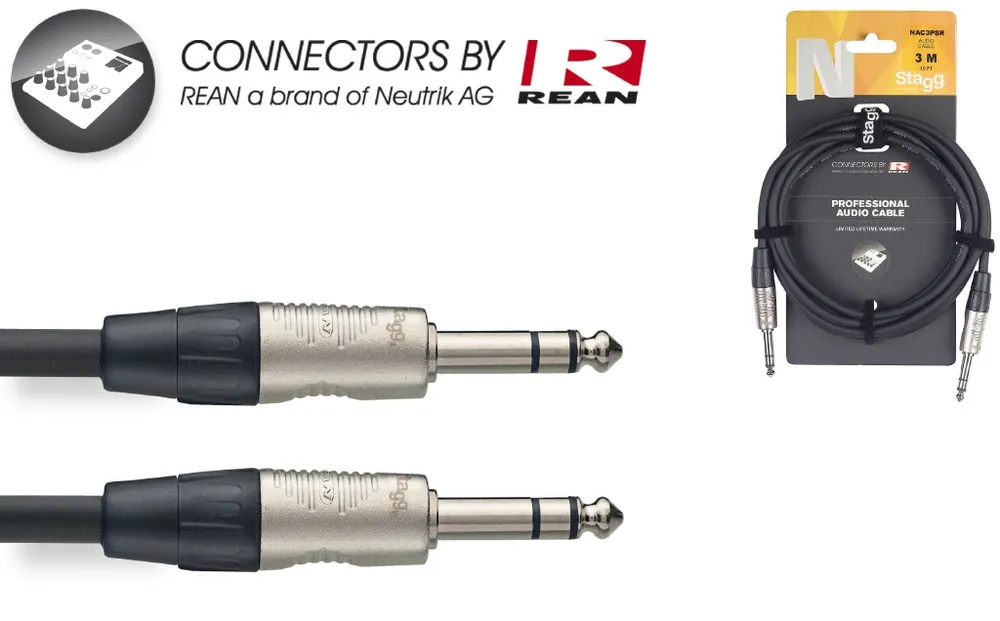 1M/3FT AUDIO CBL STER.PLUG DLX Ausverkauf