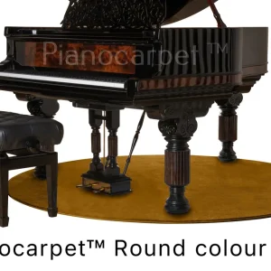 Kostenloser Rückversand Pianocarpet Flügel Teppich Rund - Farbe wählbar - Maßanfertigung