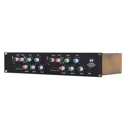 H2 Audio 0011/Stereo 2-Channel Mic Pre/EQ 19' rackmount Versand Am Gleichen Tag