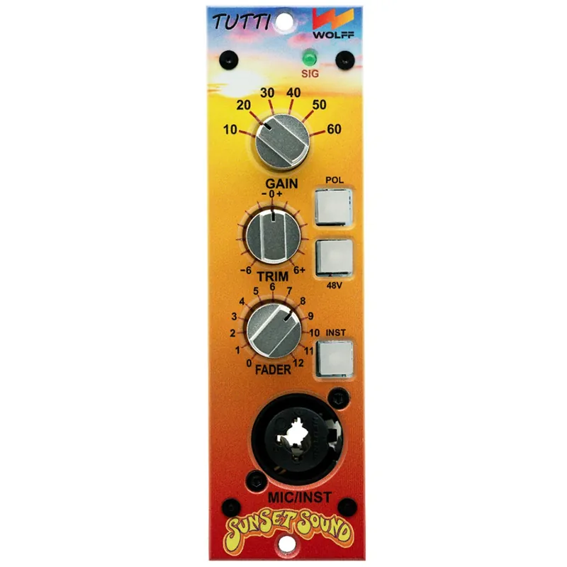 Wolff Audio Sunset Sound Tutti Neu