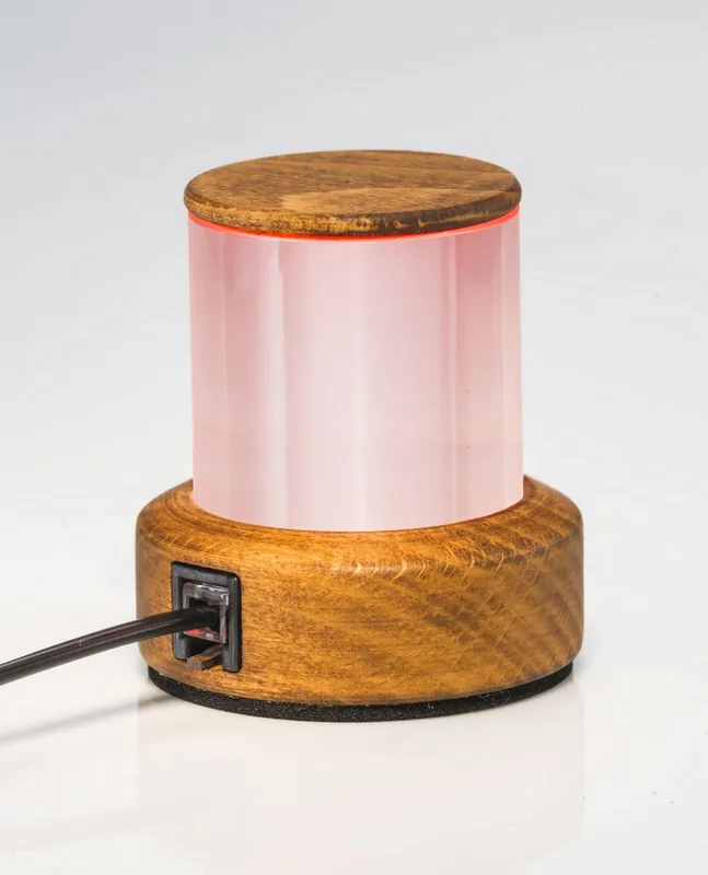 Letzte Chance PunchLight Studio Warning Lamp LED Wood