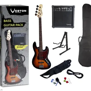 Sonderangebot VESTON VJB-SB J-BASS Bassgitarre Set