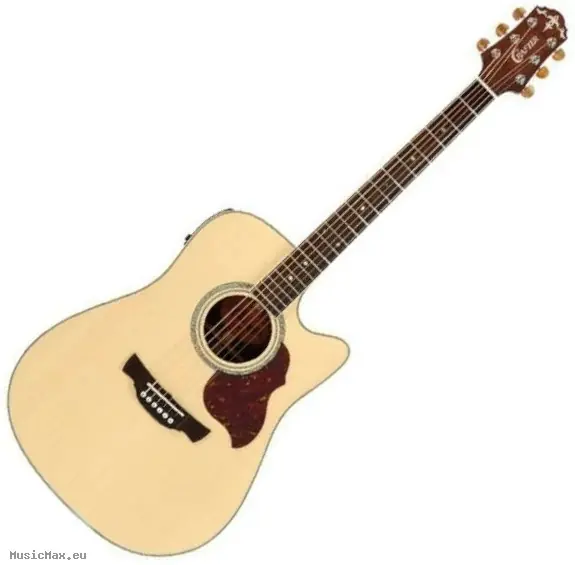 CRAFTER DE 8/N Natur Elektroakustische Gitarre Kostenfreie Lieferung