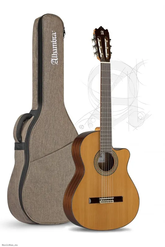 Top-Angebot ALHAMBRA 3C CW E1 Elektro Klassische Gitarre mit Tasche