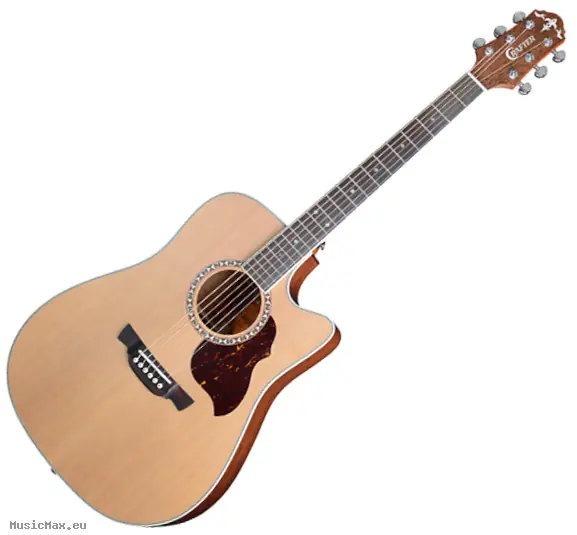 Kostenloser Versand CRAFTER DE 7/N Natur Elektroakustikgitarre mit Tasche