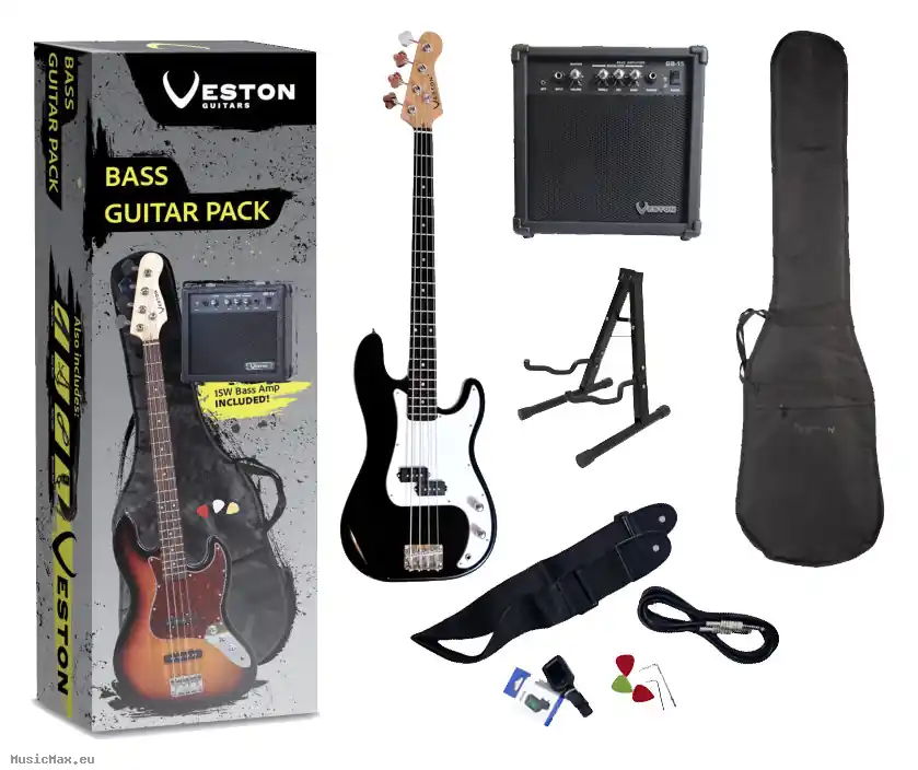 Bestseller VESTON VPB-BK P-BASS Bassgitarre Set