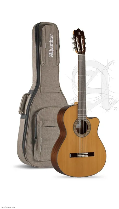 Online Kaufen ALHAMBRA 5P CW E8 Elektro Klassische Gitarre mit Tasche