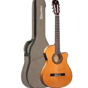 Kostenfreie Lieferung ALHAMBRA Z-NATURE CW EZ Nat Elektro Klassische Gitarre mit Tasche