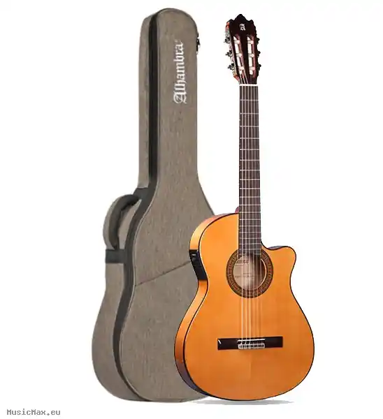 Kostenfreie Lieferung ALHAMBRA Z-NATURE CW EZ Nat Elektro Klassische Gitarre mit Tasche